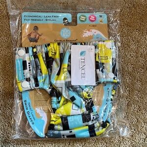 Charlie banana reusable easy snaps swim diaper Picasso x-large